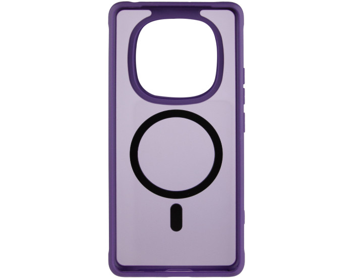 Чехол-силикон TPU Bloom with MagSafe Xiaomi Redmi Note 15 Pro 4G, фиолетовый