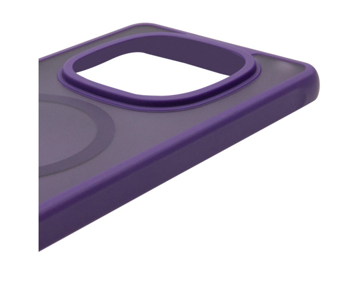 Чехол-силикон TPU Bloom with MagSafe Xiaomi Redmi Note 15 Pro 4G, фиолетовый