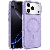 Чохол-силікон Eclipse Sparkle with MagSafe iPhone 17 Pro Max, фіолетовий