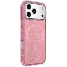 Чехол-силикон Eclipse Sparkle with MagSafe iPhone 17 Pro Max, розовый