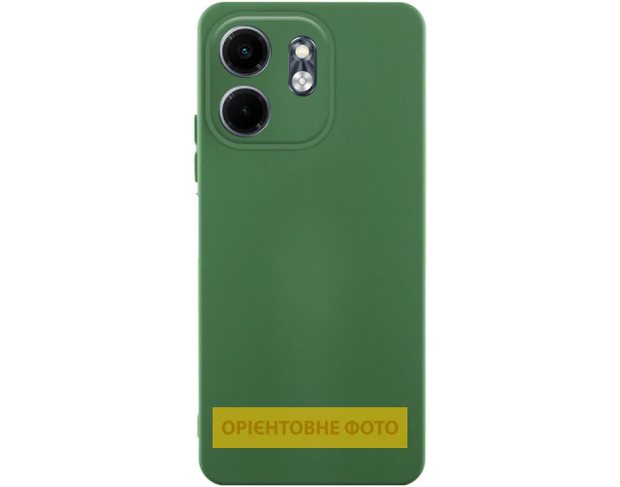 Чохол-силікон GETMAN Liquid Silk Full Camera Motorola Edge 50 Fusion, Темно-Зелений