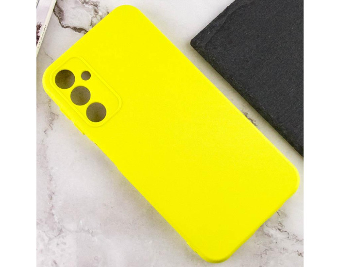 Чохол-силікон Getman Liquid Silk Full Camera Samsung Galaxy A24 4G, Жовтий