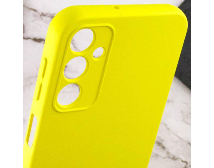 Чохол-силікон Getman Liquid Silk Full Camera Samsung Galaxy A24 4G, Жовтий