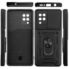 Чехол-Ударопрочный Camshield Serge Ring Samsung Galaxy A22 4G /M22 /M32, Черный 