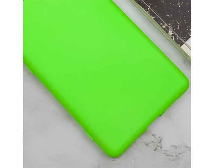 Чохол-силікон Getman Liquid Silk Full Camera Samsung Galaxy A24 4G, салатовий