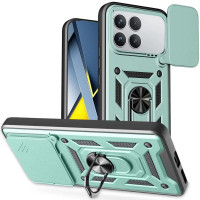 Чехол-Ударопрочный Camshield Serge Ring Xiaomi Poco F8 Pro, зеленый