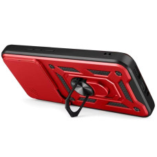 Чехол-Ударопрочный Camshield Serge Ring Xiaomi Poco F8 Pro, красный