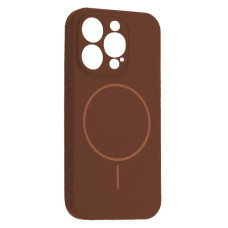 Чехол-силикон оригинал Full Camera Fine Ring MagSafe iPhone 15 Pro Max (Коричневый / New Brown)