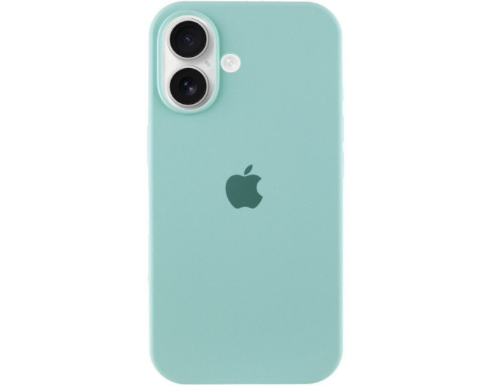 Чехол-силикон оригинал Full Soft Matte iPhone 16 (Бирюзовый / Beryl)