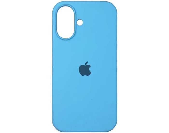 Чохол-силікон оригінал Full Soft Matte iPhone 16 (Блакитний / Blue)