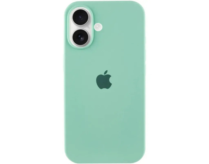 Чехол-силикон оригинал Full Soft Matte iPhone 16 (Бирюзовый / Turquoise)