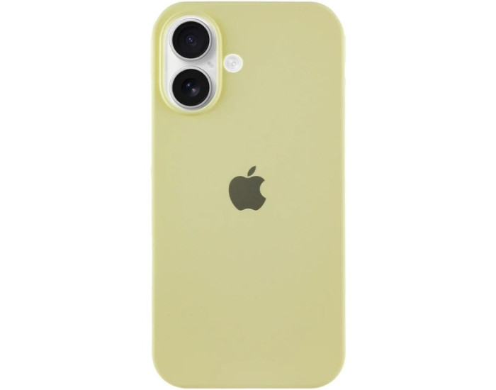 Чехол-силикон оригинал Full Soft Matte iPhone 16 Plus (Желтый / Mellow yellow)