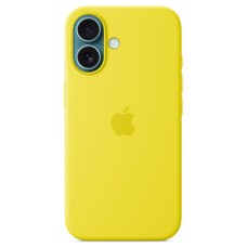 Чехол-силикон оригинал Full Soft Matte iPhone 16 Plus (Желтый / Yellow)