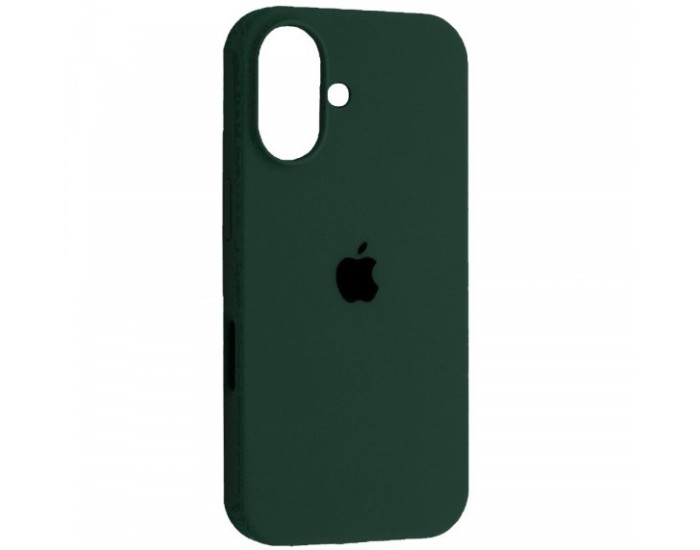 Чехол-силикон оригинал Full Soft Matte iPhone 16 (Зеленый / Cyprus Green)