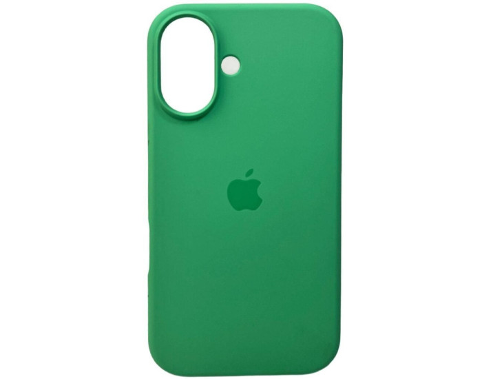 Чехол-силикон оригинал Full Soft Matte iPhone 16 (Зеленый / Spearmint)