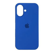 Чехол-силикон оригинал Full Soft Matte iPhone 16 (Синий / Capri Blue)