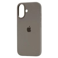 Чехол-силикон оригинал Full Soft Matte iPhone 16 (Серый / Clay)