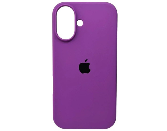 Чехол-силикон оригинал Full Soft Matte iPhone 16 (Фиолетовый / Grape)