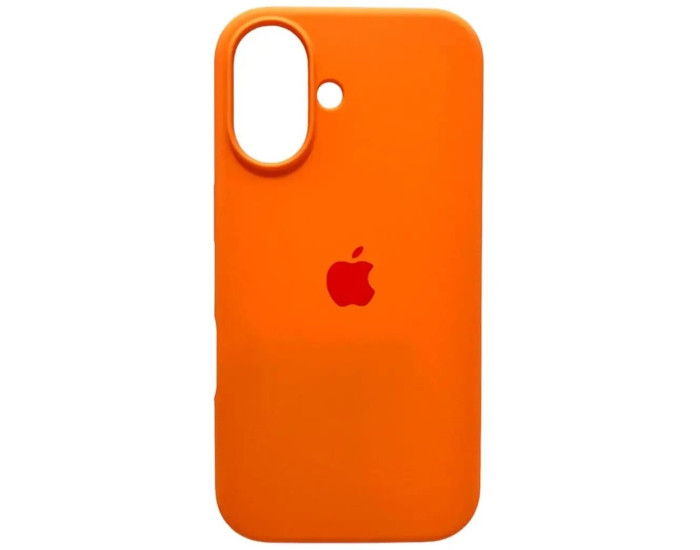 Чехол-силикон оригинал Full Soft Matte iPhone 16, Kumquat