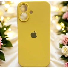Чехол-силикон оригинал Full Camera Soft Matte iPhone 16, Yellow