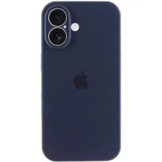 Чехол-силикон оригинал Full Camera Soft Matte iPhone 16 Plus, темно-синий