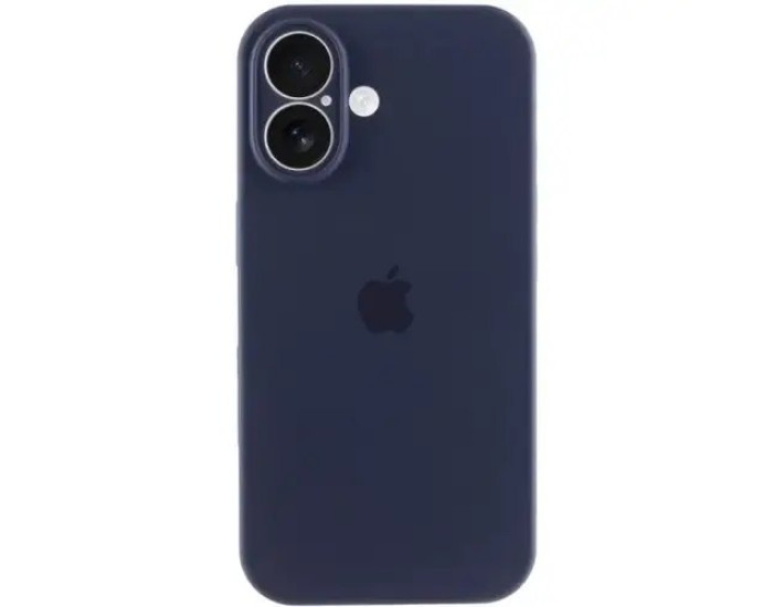 Чехол-силикон оригинал Full Camera Soft Matte iPhone 16 Plus, темно-синий