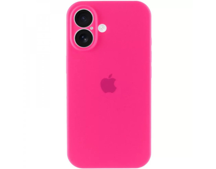 Чехол-силикон оригинал Full Camera Soft Matte iPhone 16, Hot pink