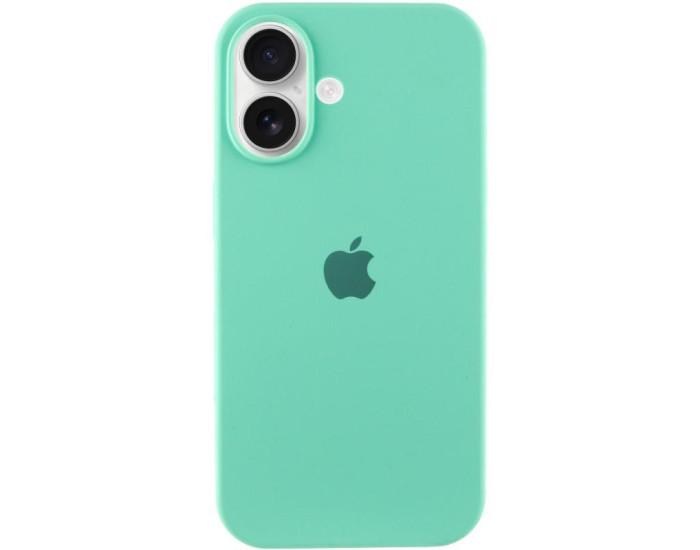 Чехол-силикон оригинал Full Soft Matte iPhone 16 (Бирюзовый / Turquoise)