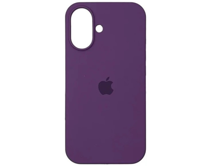 Чехол-силикон оригинал Full Soft Matte iPhone 16 (Фиолетовый / Amethyst)