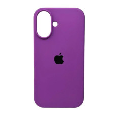 Чехол-силикон оригинал Full Soft Matte iPhone 16 (Фиолетовый / Grape)