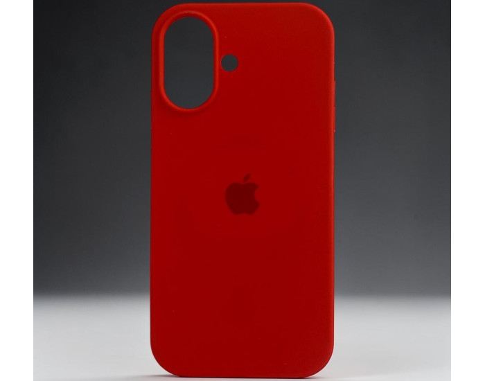 Чехол-силикон оригинал Full Soft Matte iPhone 16 (Красный /  Red)