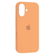 Чехол-силикон оригинал Full Soft Matte iPhone 16 (Оранжевый / Cantaloupe)