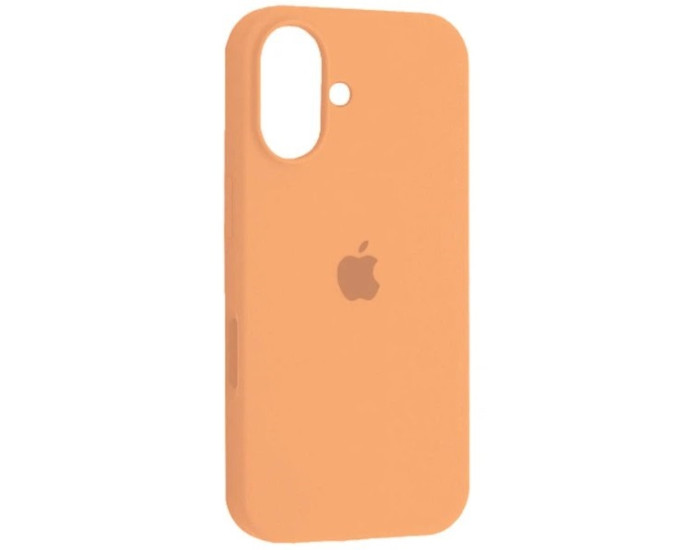 Чехол-силикон оригинал Full Soft Matte iPhone 16 (Оранжевый / Cantaloupe)