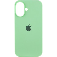 Чехол-силикон оригинал Full Soft Matte iPhone 16 (Зеленый / Pistachio)