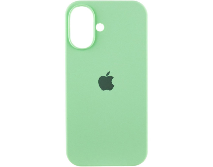 Чехол-силикон оригинал Full Soft Matte iPhone 16 (Зеленый / Pistachio)