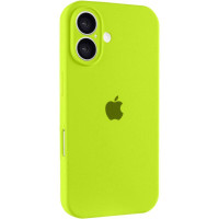 Чехол-силикон оригинал Full Camera Soft Matte iPhone 16 (Кислотно-зеленый / Acid Green)
