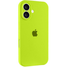 Чехол-силикон оригинал Full Camera Soft Matte iPhone 16 (Кислотно-зеленый / Acid Green)