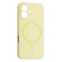 Чехол-силикон оригинал Full Camera Fine Ring MagSafe iPhone 16 (Custard)