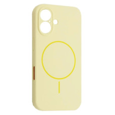Чехол-силикон оригинал Full Camera Fine Ring MagSafe iPhone 16 (Custard)