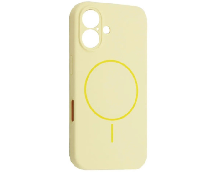Чехол-силикон оригинал Full Camera Fine Ring MagSafe iPhone 16 (Custard)