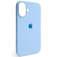 Чехол-силикон оригинал Full Soft Matte iPhone 16 Plus, Ligth blue
