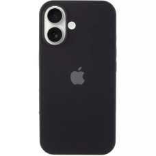 Чехол-силикон оригинал Full Soft Matte iPhone 16 Plus (Черный / Black)