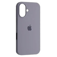 Чехол-силикон оригинал Full Soft Matte iPhone 16 Plus (Серый / Lavender Grey)