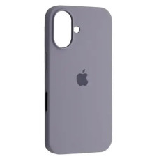 Чехол-силикон оригинал Full Soft Matte iPhone 16 Plus (Серый / Lavender Grey)