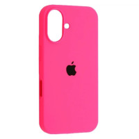 Чехол-силикон оригинал Full Soft Matte iPhone 16 Plus (Розовый / Hot Pink)