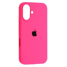Чехол-силикон оригинал Full Soft Matte iPhone 16 Plus (Розовый / Hot Pink)