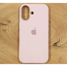 Чехол-силикон оригинал Full Soft Matte iPhone 16 Plus (Розовый / Chalk Pink)
