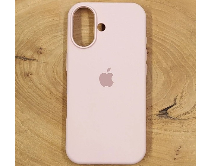 Чехол-силикон оригинал Full Soft Matte iPhone 16 Plus (Розовый / Chalk Pink)