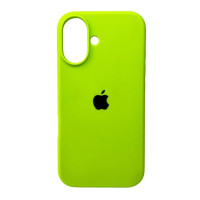 Чехол-силикон оригинал Full Soft Matte iPhone 16 Plus (Зеленый / Party Green)