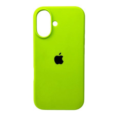 Чехол-силикон оригинал Full Soft Matte iPhone 16 Plus (Зеленый / Party Green)